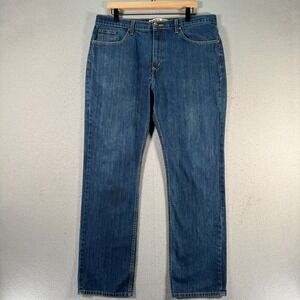 Vintage Neo Blue Jeans Mens 38 Blue Medium Wash‎ Straight Comfort Denim USA Y2K